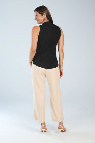 Sleeveless Slim V-Neck Top in 2 Colours
