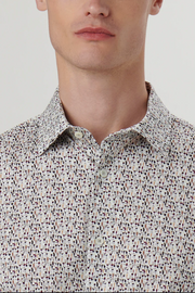 James Long-Sleeved Oooh Cotton Shirt With Cocktail Print