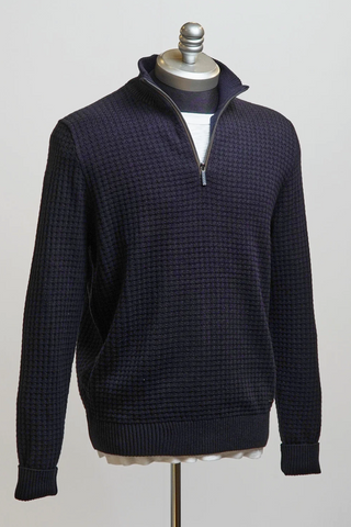 Textured 1/4 Zip Sweater in two colours