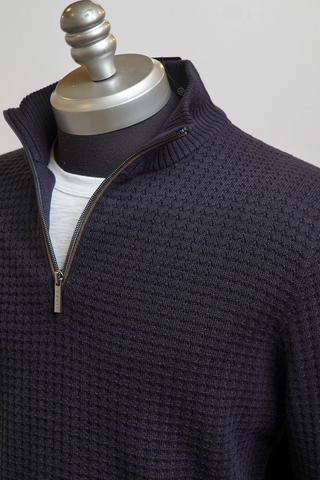 Textured 1/4 Zip Sweater in two colours