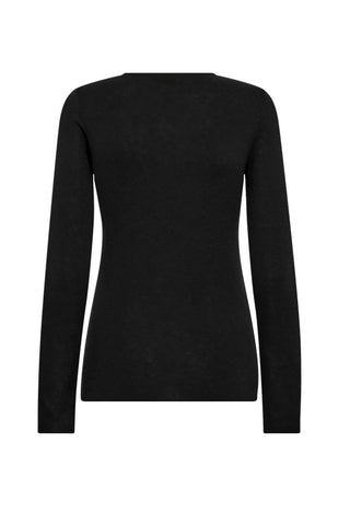 Bouch Thin Crew Sweater in Black