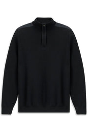 Quarter Zip Sweater in Navy