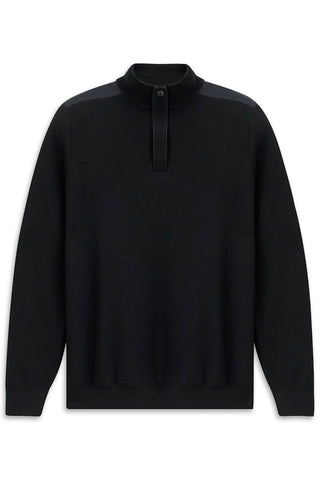 Quarter Zip Sweater in Navy