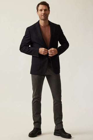 Matteo Smart Knit Blazer in Navy