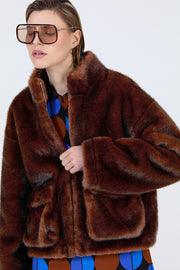 Faux Fur Short Fall Coat