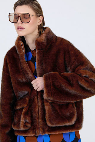 Faux Fur Short Fall Coat