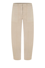 Ella Utility Cotton Pant in Khaki
