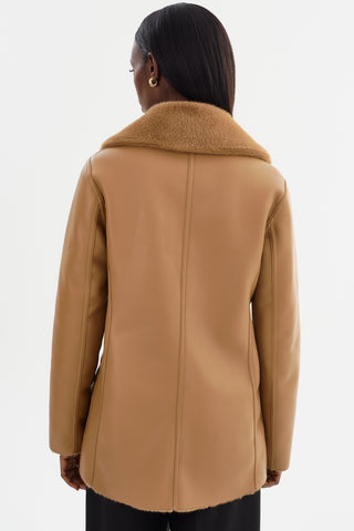 Camille Faux Shearling Reversible Coat in 3 Colours