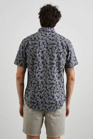 Carson Shirt in Palm Americano Navy