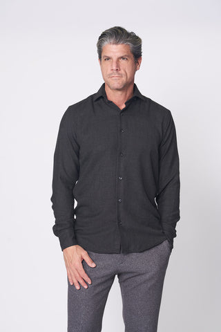Long Sleeve Casual Shirt in Soft Brushed Flannel
