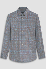James Long-Sleeved Oooh Cotton Shirt With Geometric Print