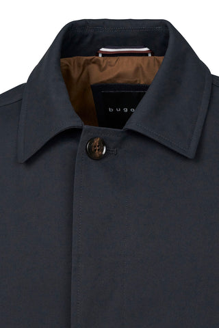 Water-resistant Cotton-mix Coat in Navy