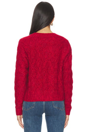 Cable Crew Sweater in 2 Colors