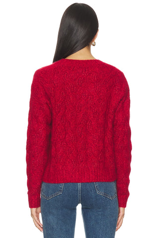 Cable Crew Sweater in 2 Colors