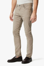 Cool Tapered Leg Pants In Mushroom Twill