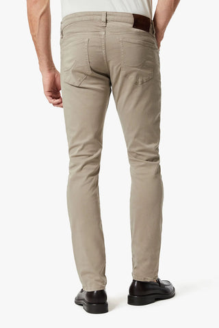 Cool Tapered Leg Pants In Mushroom Twill