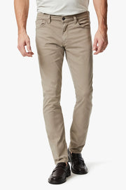 Cool Tapered Leg Pants In Mushroom Twill