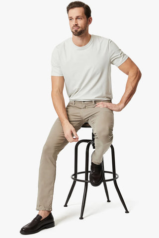 Cool Tapered Leg Pants In Mushroom Twill