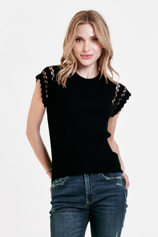 Joie, sleeveless embroidered top