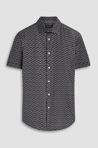 Miles Short-Sleeved OoohCotton Shirt With Black Cocktail Print