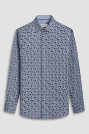 Jimmy Long-Sleeved, Double-Sided  OoohCotton in Sage Mosaic Shirt