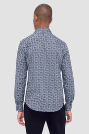 Jimmy Long-Sleeved, Double-Sided  OoohCotton in Sage Mosaic Shirt