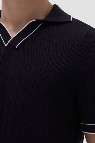Wide Rib Short Sleeve Johnny Sweater in 3 Colours