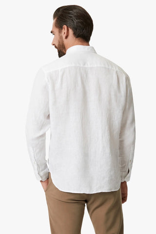 Linen Chambray Shirt in Bright White
