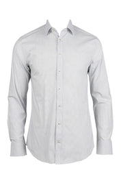 Long-Sleeved, Micro-Dot Dress Shirt in 2 Colours
