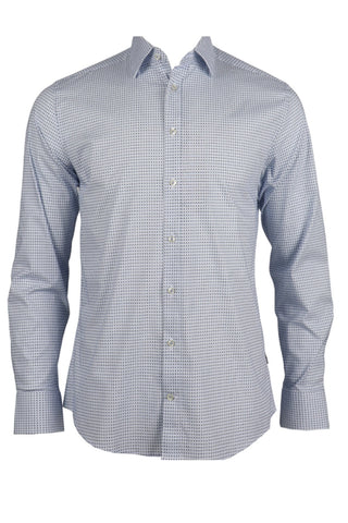 Long-Sleeved Dress Shirt in Classic Blue