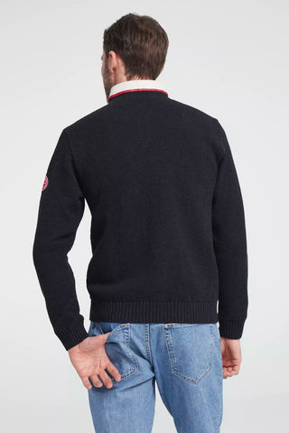 Classic Windproof Quarter-Zip Knitted Cotton Sweater in 4 Colours