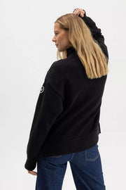 Paulina Windproof Sweater in Black