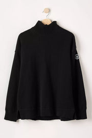 Paulina Windproof Sweater in Black