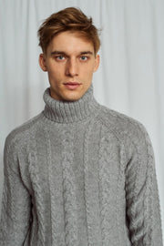 Kano Cable-Knit Turtleneck Sweater in 2 Colours