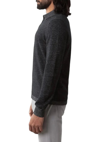 Fielder Long-Sleeved Polo Sweater in 2 Colours