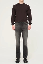 Nick Slim in Washed Black Knit