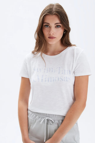 Swim, Tan & Mimosas Classic T-Shirt in White