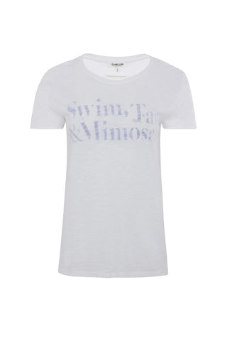 Swim, Tan & Mimosas Classic T-Shirt in White
