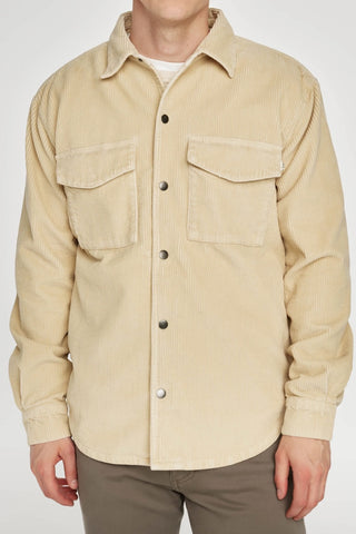 Hudson + Perry Shirt in Pale Oak Corduroy