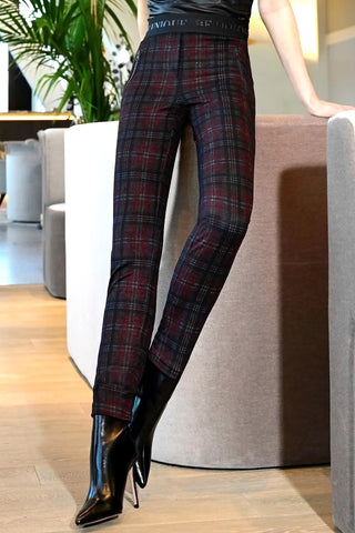 Nelly Pants in Red Tartan