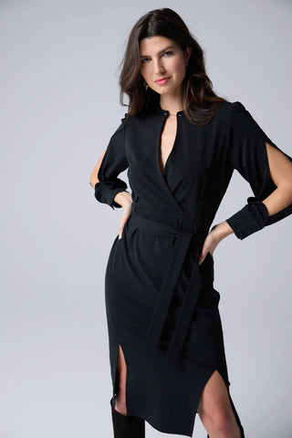 Open-Sleeved Dress with Chain Detail in 2 Colours