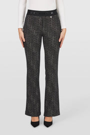 Joella Pants in Brown Herringbone