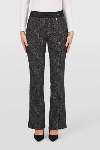 Joella Pants in Brown Herringbone