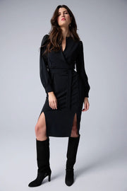 Open-Sleeved Dress with Chain Detail in 2 Colours