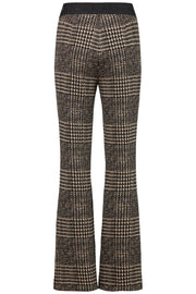 Joella Pants in Dark Brown Glen Check