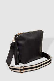 Daisy Crossbody Bag With Striped Strap in 2 Colours