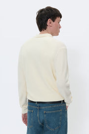 Kerone Long Sleeve Knit Polo Sweater in 2 Colors