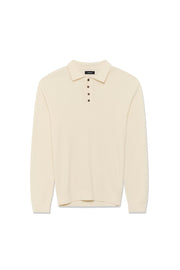 Kerone Long Sleeve Knit Polo Sweater in 2 Colors