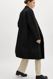 Thara Shawl-Collar Wool Coat in 2 Colours