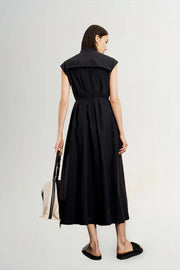 Sleeveless Aesthetic Dress in Black